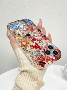 Collage de muñecas Raggedy Ann con estética vintage retro. Esta elegante funda es compatible con Samsung, Apple, OPPO, , etc. Fabricada en TPU flexible, resistente a golpes y arañazos, ofrece una excelente protección contra caídas y un agarre cómodo. Es un regalo ideal para familiares, amigos y seres queridos, ideal para festivales, San Valentín y envíos rápidos. - transparente - Ver 6