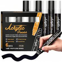 FLYSEA Black And White Set Large Liquid Chalk, 3-In-1 Tip Can Be Used, Can Be Washed And Erased, Suitable For Glass Board, Blackboard, Window, Mirror, Car Windshield; Suitable For Office Workplaces, Coffee Shops - Sets - View 4