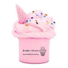 100ml Slime au beurre parfumé, élastique et non collant, accessoires de cône de crème glacée, cadeaux d'anniversaire, de vacances, de Pâques, jouets anti-stress DIY, Saint-Valentin, slime d'argile fait main pour Pâques, cadeaux pour adolescents, camarades de classe et amis, remplisseurs de paniers, faveurs de fête de vacances - Multicolore - Voir 17