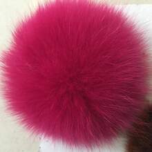 160/80个钥匙扣流苏毛绒球套装，人造毛球钥匙扣带流苏和钥匙链，节日礼物 - 彩色 - 查看 3
