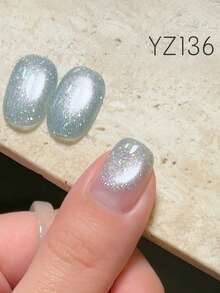 12毫升容量 2026春夏新款新年圣诞礼盒套装，流行款玉釉闪亮星空水钻碎钻银河玻璃珠猫眼凝胶指甲油 - 彩色 - 查看 13