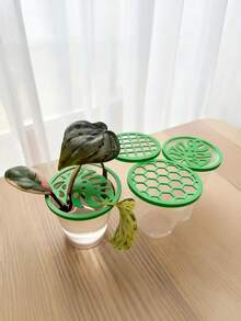 4pcs Reusable Mini Plant Cultivation Trays, Plant Seed Germination Covers, For Stable Seed Germination, Promote Potted Plant Root Growth, Gardening Trays, Reusable, Easy To Clean, Outdoor Plant Rack, Landscape Design, Plant Trellis, Indoor Plant Rack, Climbing Plant Trellis, Gardening Supplies, Garden Flower Bed, Plant Gardening, Modern Gardening, Potted Plant Tools, Indoor/Outdoor Use, Hanging Flower Pots/Potted Plants, Plant Pots, Tabletop Decor, Home Accessories, Gardening Decor, Outdoor Decor, Indoor Decor, Plant Support, Climbing Plant Support, Plant Support, Plant Pots - Plant Lattice Plate - View 8