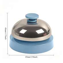 1pc Metal Buzzer Bell With Hand Clapper, Buzzer Microphone, Pet Training Calling Bell, Classroom Response Bell, Party Game Hand Clapper, Office Microphone Buzzer, Restaurant Service Call Bell - Hand Clapping Bell - View 7