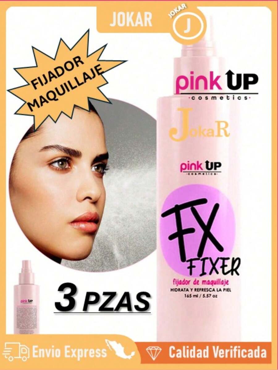 Pink Up Fx Fixer Makeup Setting Spray, Moisturizing Matte Makeup Sealer - 3 PIECES - View 1