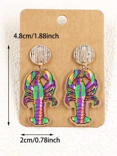 嘉年华合金耳环，紫色蝴蝶结牛仔靴造型独特耳环，适合女性佩戴，可用于庆祝活动和送礼，是女士配饰，也是意义非凡的嘉年华珠宝。