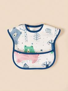 1pc Baby Sleeveless Bib, Infant Feeding Smock Apron To Prevent Stains - Multicolor - View 1