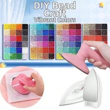 Mini Light Coral Fuse Beads Picking Tray Kit Fuse Bead Single Needle Tweezer Plastic Beads Sorting Tools For Crafting Jewelry Bracelet - Multicolor - View 11
