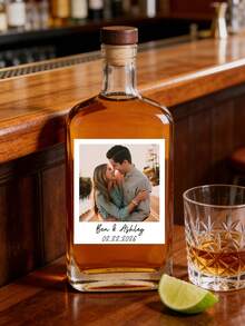 10pcs Customized Photo Wine Label,Custom Wine Label, Customize Photo And Text Wedding Gift, Proposal Gift, Couple Engagement Gifts, Birthday Wine Label, Birthday Wine Stickers ﻿ - Multicolor - View 3