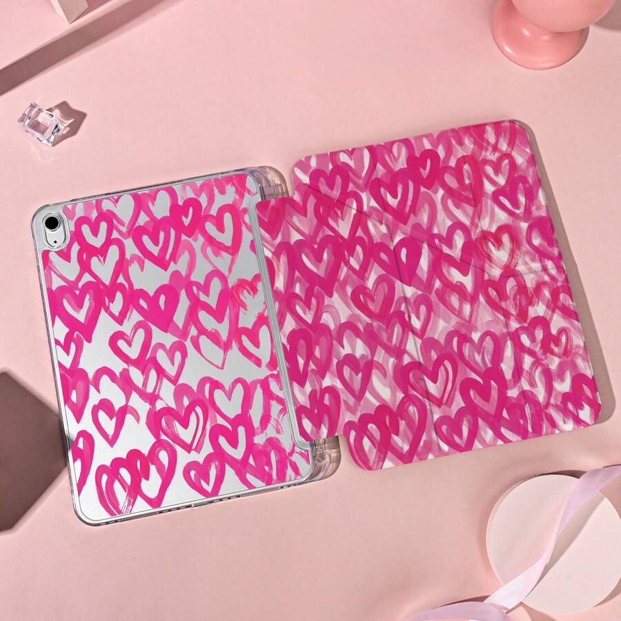 1 Peça Capa Protetora com Slot para Caneta, Suporte Magnético Multi-Ângulo com Modo Dormir/Despertar Automático, Capa de Tablet Kawaii Compatível com Pro/Air/Compatível com Samsung Galaxy A9/S9/S7/S10+/Compatível com XIAOMI Pad/5/6/7 - Multicolorido - Visão 1