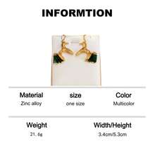 1 Pair Retro Distressed Horse Shaped Earrings, French Animal Tassel Earrings, Luxury Personalized Design Earrings - Multicolor - View 9