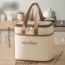 Multi-Function Insulated Lunch Bag, Large Capacity Thick Aluminum Foil Lunch Box, Suitable For Students, Portable Picnic Lunch Tote - Bento Bag - View 10