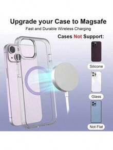 1-Pack Magnetic Adapter Ring For Non-Magnetic Phones: Universal Sticker To Enable Wireless Charging & Secure Car Mount Holder Compatibility. - Multicolor - View 2