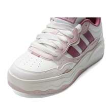 Adidas Giày trượt ván nữ, kiểu dáng thấp cổ thoải mái, giày thể thao nhẹ nhàng tối giản Lite Shuffle dành cho hoạt động ngoài trời KH9028 - Trắng sáng/Đỏ đậm dịu nhẹ/Hồng nhạt - Xem 6