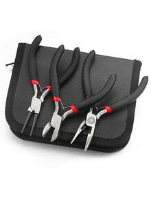 1 Set 8pcs DIY Jewelry Making Tools Kit, Handmade Earrings, Hair Clips, Accessories Craft Supplies - Multicolor - View 3