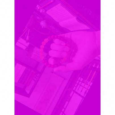 8mm Orange Quartz Red Gradient Elastic Bracelet, Wealth Gemstone Bracelet With Prosperity Blessing, Perfect Gift For All Occasions | Orange Quartz Elastic Bracelet | Red Gradient Wealth Bracelet | 8mm Gemstone Stretch Bracelet | Prosperity Gemstone Bracelet | Orange Red Gradient Bracelet | 8mm Quartz Stretch Bracelet