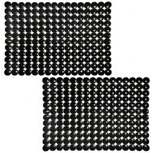 Pack Kitchen Sink Mat Plastic Protect Mat PVC -Friendly Kitchen Adjustable Stainless Steel/Porcelain Dish Drying Pad Protector For Bottom Of Sink, 15 X 11 Inches (Black) - Black - View 1