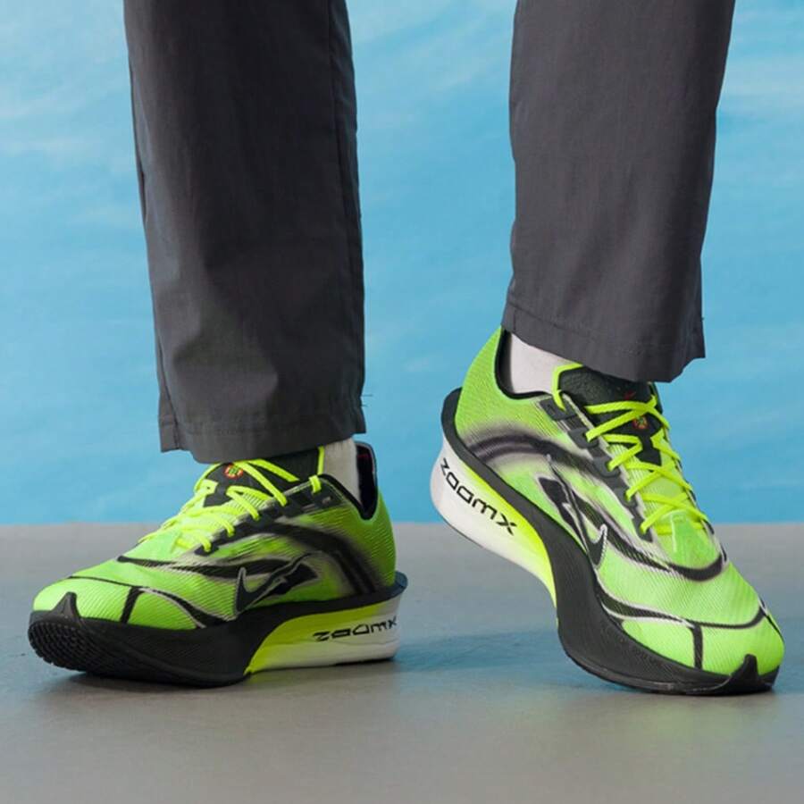 Nike ZOOMX VAPORFLY NEXT 4 男士马拉松竞速跑鞋 - 綠色/黑色 - 查看 1
