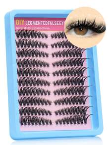 50D 180 Bundles Mink Eyelashes Extension Natural 3D Russian Volume Fake Lashes Individual Cluster Makeup Tools Cilia - D - View 1