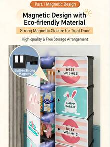 3-Tier 6-Door / 4-Tier 8-Door Foldable Double-Door Storage Cabinet – Modern Minimalist Multi-Scene Organizer For Bedroom, Living Room, Clothes, Toys & Snacks, Modern Minimalist Foldable Double-Door Storage Cabinet – Multi-Scene Organizer For Bedroom, Living Room, Clothes, Toys & Snacks - 4層白色收納雙排8門(32*11*48 in ) - 查看 6