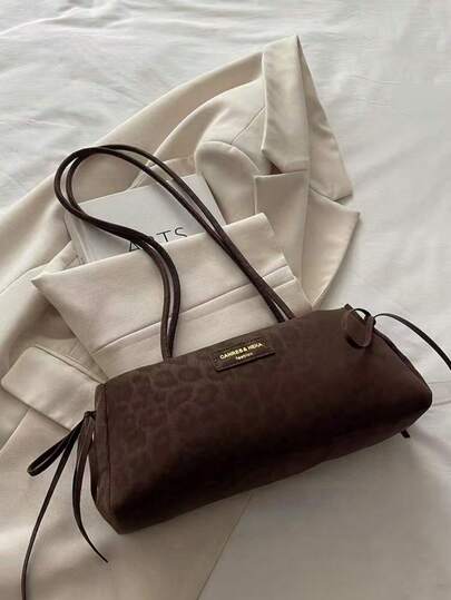 Nueva bolsa de mano con estampado de leopardo a la moda, adecuada para fiestas, salidas, vacaciones, compras y uso diario, puede almacenar monedas, teléfonos, también adecuada como bolso de trabajo para damas de oficina, estudiantes universitarias y mujeres trabajadoras, elegante bolso de señora