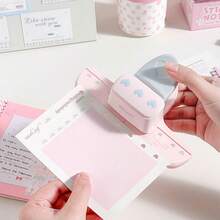 1 pieza Perforadora cuadrada para papel, carpetas y artículos de papelería, suministros para encuadernación de libros de hojas sueltas, cortador de papel de oficina para cuadernos y diarios (Plateado) - Plateado - Ver 5