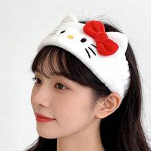 Miniso Stitch/ Plush Hair Band, Soft Skin-Friendly & High Elastic Headband For Home Washing And Skincare (1 PC) - Multicolor - View 7