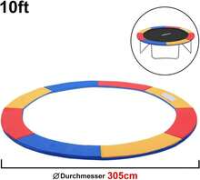 Trampoline Edge Protection, Frame Padding, Padded Spring Cover, Trampoline Accessory Set, Tear-Resistant And Durable (Ø244cm/Ø305/Ø366) - 10FT Ø305cm, Color - View 6