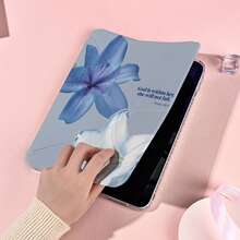 1个带笔槽的多角度磁吸支架保护套，支持自动休眠/唤醒功能，可爱平板电脑保护套，兼容Pro/Air/三星Galaxy A9/S9/S7/S10+/小米Pad/5/6/7 - 彩色 - 查看 8