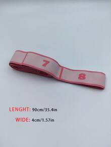 1件装多功能阻力带训练瑜伽辅助拉伸带弹力带，适用于初学者成人锻炼、舞蹈、普拉提 - 彩色 - 查看 15