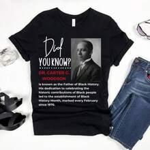 African American History Tshirt, Black History Teacher Gift, American History, Dr. Carter Woodson Sh - màu đen - Xem 1