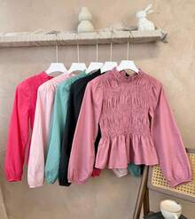 Women Blouses & Shirts - Bụi hồng - Xem 5