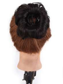 Bun-Style Synthetic Wig With Clip-On Hair Clip, Bow-Tie Wig, Suitable For Everyday Wear. - Multicolor - View 11