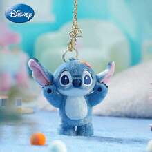 Disney Official Stitch Plush Doll, Stitch Doll Pendant, Car Keychain, Backpack Accessory, Couple Pendant, Birthday Gift, Party Favor, Souvenir - Navy Blue - View 9