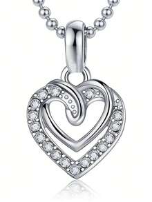 时尚DIY心形水钻吊坠，送给朋友的特别礼物 - 彩色 - 查看 4