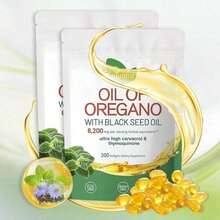 New Model Oil Of Oregano Softgels |   Organic Oregano Oil Extract |   6000mg Oregano Oil With 200mg Black Seed Oil Capsules |   Natural Antioxidants Fitness |   Gluten Free Formula (300 Count) Edible Supplement - 2pcs - 查看 10