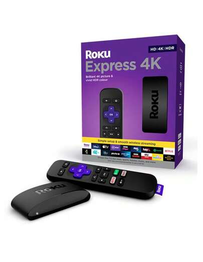 Roku Express 4K Ultra HD Streaming Player  | Convierte tu TV en Smart TV |  | HDR Colores Vivos | Control Remoto Incluido | WiFi Rápido | Fácil Instalación | Ideal para TV 4K
