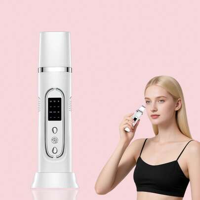 Ultrasonic Beauty Scraper, Blackhead Remover, Home Beauty Device, Acne & Blackhead Removal Scraper, Salon Ultrasonic Facial Exfoliation Treatment, Ultrasonic Skin Rejuvenation Care. Ultrasonic Skin Device For Ultrasonic Exfoliation Treatment.