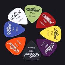 Set 6/30 buah Pick Gitar, Resin ABS Warna Campuran, Permukaan Matte/Halus, Pick Gitar Ukuran Campuran, Aksesoris Musik, Perlengkapan Alat Musik, Pick Gitar Multifungsi dan Serbaguna - MultiWarna - View 6