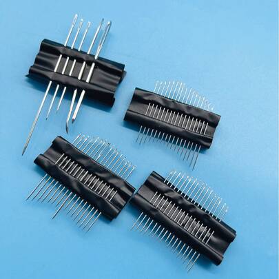 55支多功能手缝针，各种尺寸和类型，包括精细绣花针和十字绣针，适合成人初学者和刺绣爱好者。