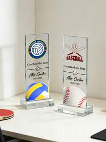 Gym Wear, Gift FromSoccer, Basketball, Tennis Team, Personalised Soccer, Basketball, Tennis Gift, Personalized Trophy For Soccer Players, Coaches, And Teams, Graduation Gift - Multicolor - View 6