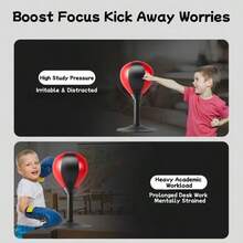 Pelota de velocidad de perforación de escritorio, pelota de perforación para alivio del estrés de adultos - A - Ver 3