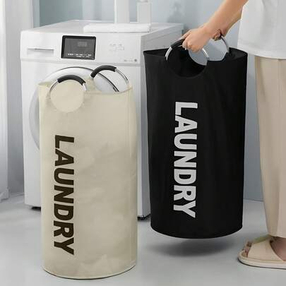 Large Laundry Basket/Storage Bag - Includes Foldable Laundry Bag, Foldable Waterproof Laundry Basket, Travel & Moving Storage Packing Bag, Clothing & Luggage Storage Bag. Available In Multiple Sizes, Suitable For Bathroom, Laundry Room, Balcony, Dorm And More. High-Quality Laundry Basket.