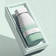 迷你渐变色遮阳伞，口袋大小，防紫外线，便携两用，女士适用 - 均碼 - 查看 2