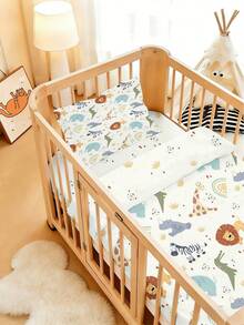 Bộ đồ dùng giường ngủ cho bé họa tiết động vật, làm từ chất liệu polyester in kỹ thuật số, phù hợp cho cả bé trai và bé gái, có thể dùng để trang trí phòng ngủ, làm quà tặng và đồ dùng trong các dịp lễ. Bao gồm 1 vỏ chăn hai mặt và 1 vỏ gối một mặt. - Nhiều màu - Xem 4