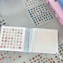2400pcs Cute Mini Sticker Set With Storage Book | Portable Transparent Plastic Material, Various Beautiful Designs, Perfectly Match Notebooks And Photo Albums, Ideal For DIY Journals And Scrapbooks - Multicolor - View 2