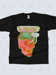 The Flaming Lips Disco Skull 8MYE Tee - Black - View 2