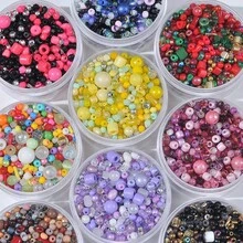 2-9毫米玻璃混色圆珠串珠手工DIY手链项链吊坠材料包配件批发 - 彩色 - 查看 12