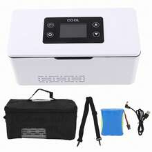 Insulin Refrigerator Box Rechargeable 10600mAh Constant Temperature Portable Car Drug Cooler Reefer - Blanco - Ver 1