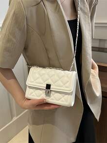 New Stylish Simple Plaid Patchwork Handbag Tote Shoulder Crossbody Bag For Women,Fall Winter Crossbody Bag Small Vintage Plaid Pattern Purse With Top Handle & Adjustable Strap, Mini Phone Bag For Essentials, Black And Brown Tartan Handbag,[US Local Warehouse] Secret Santa Gifts For Women,Travel Essentials,School Supplies,The Best Gift Choice, Birthday Gift, Valentine's Day - 彩色 - 查看 8