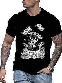 Men Outdoor Tees & Tanks - Black - View 1